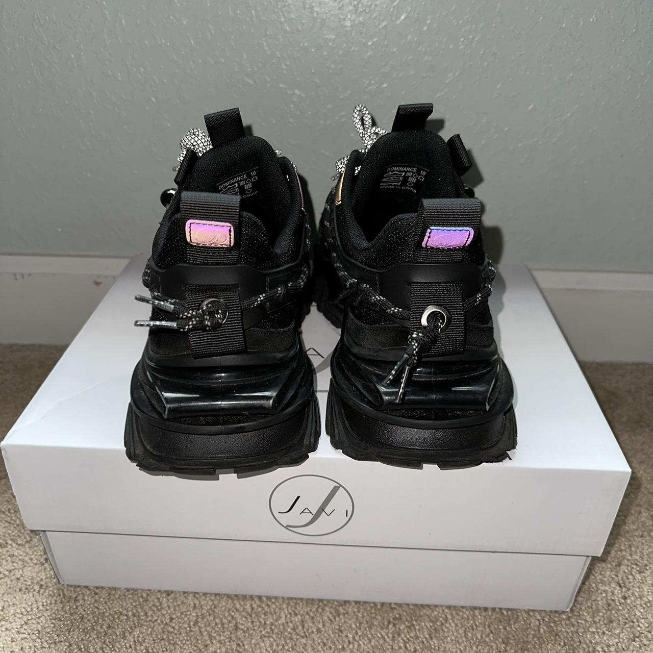 javi reflective dominance shoes size ten, bought... - Depop