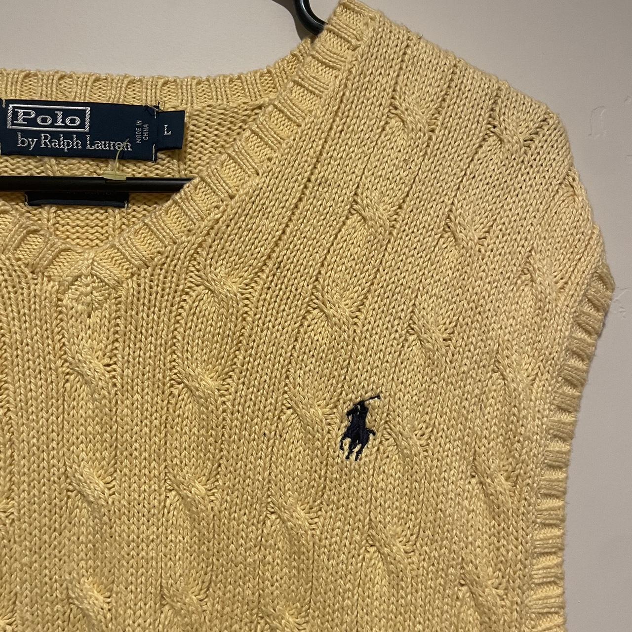 Ralph Lauren Yellow Vest super good condition,... - Depop