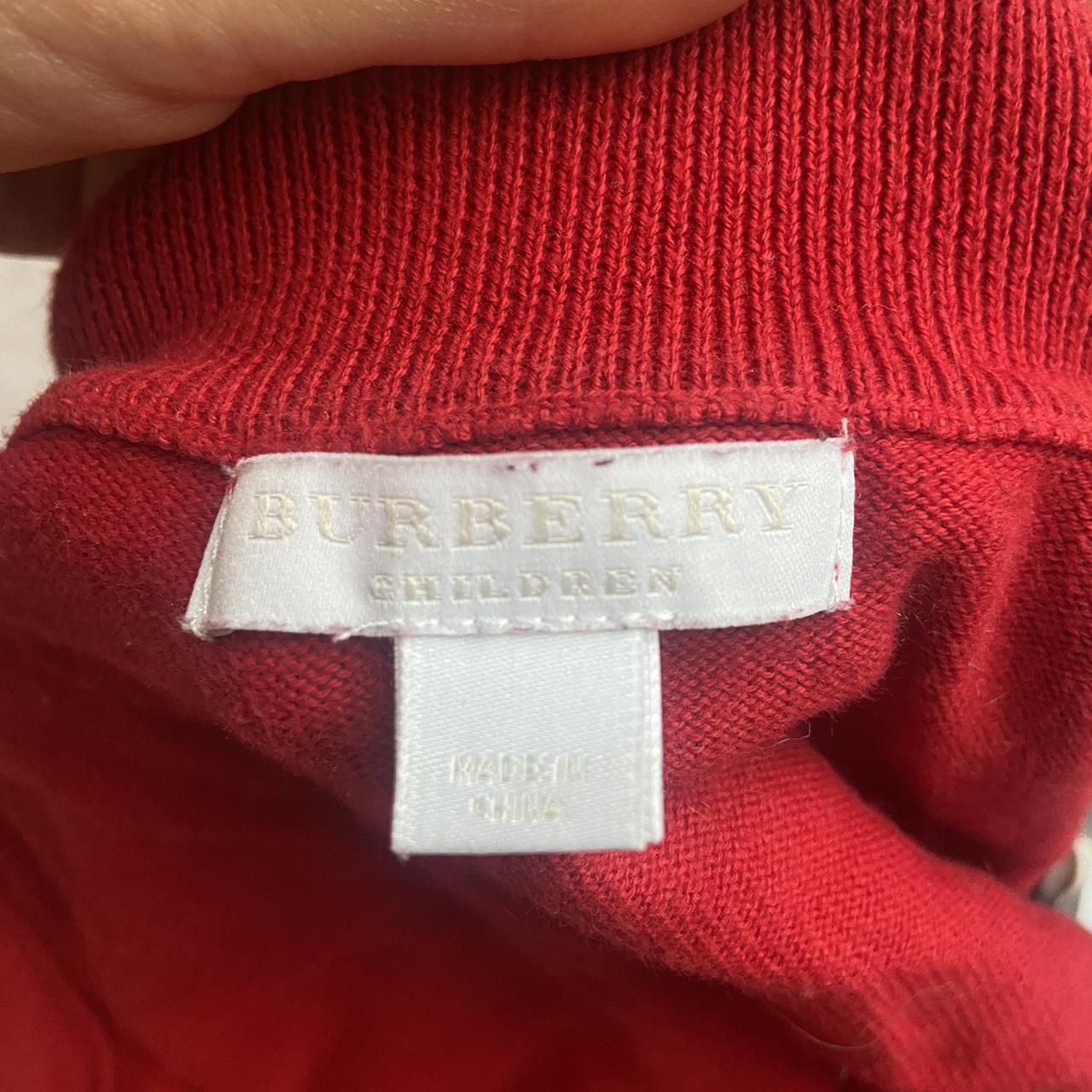 Burberry zip through jumper label of sizing - Depop