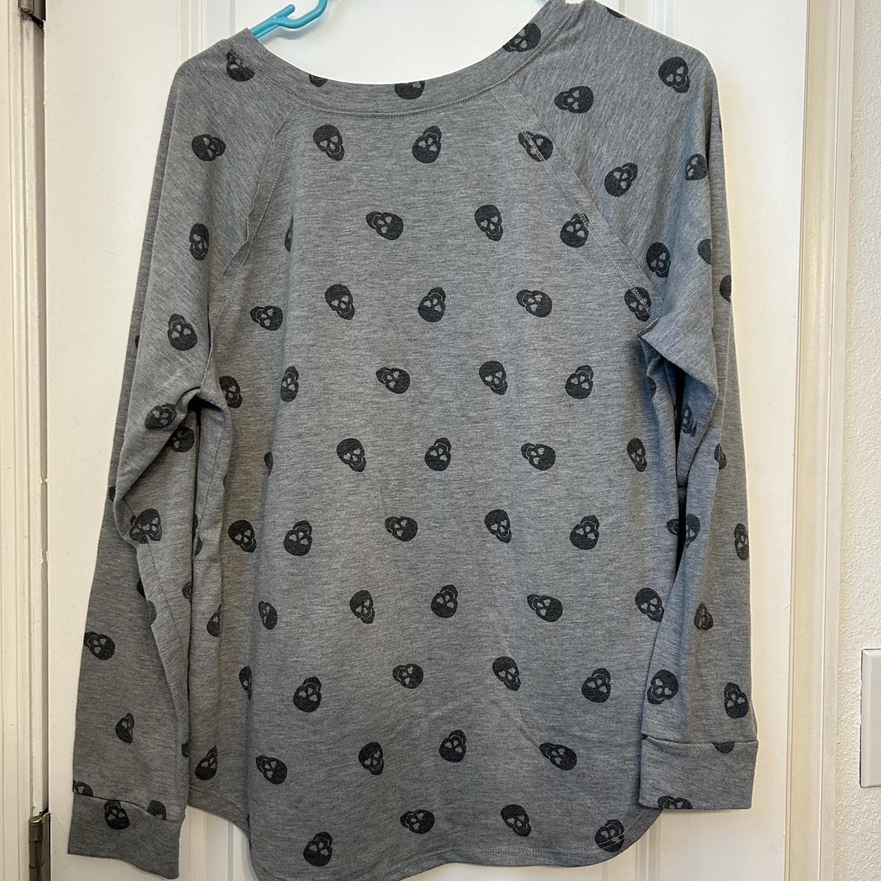 No Boundaries skull long sleeve with pocket emo... Depop