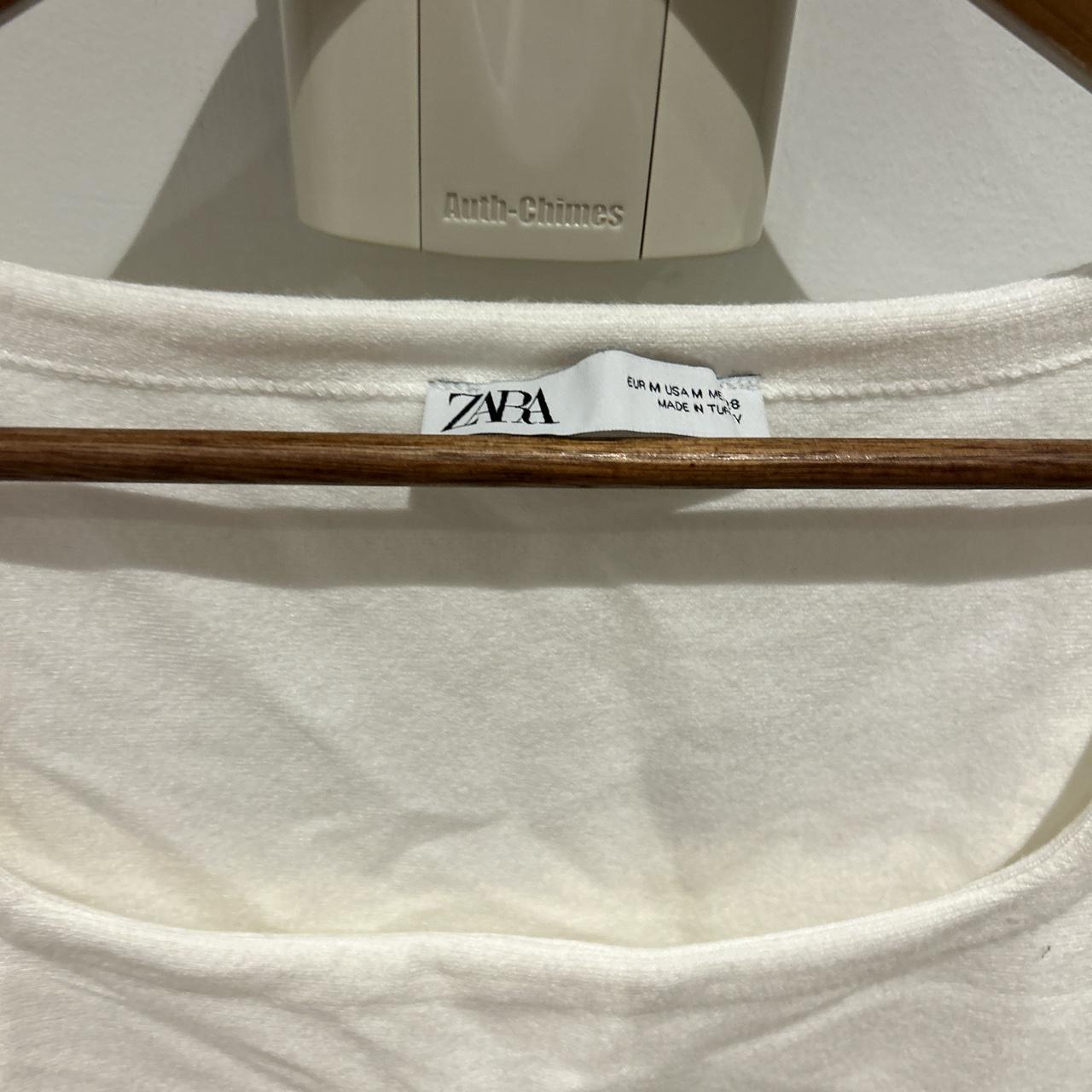 Zara Women's White Croptop Depop