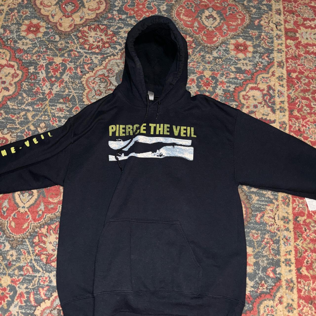 Pierce the veil tour hoodie supporting Iprevail... Depop