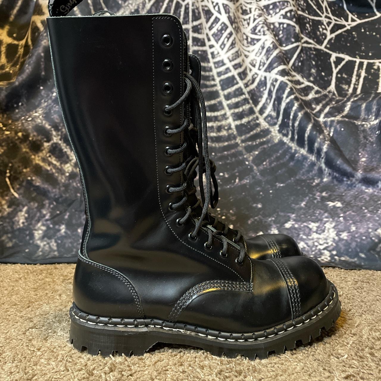 Solovair Gripfast 14 Eye boots Size women’s 9 Steel... - Depop