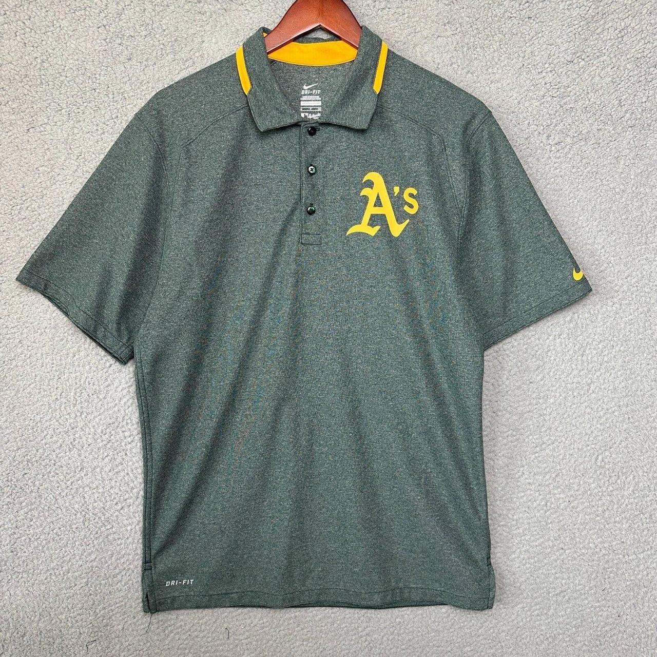 Oakland A's productions Nike golf dri-fit polo shirts. - Depop