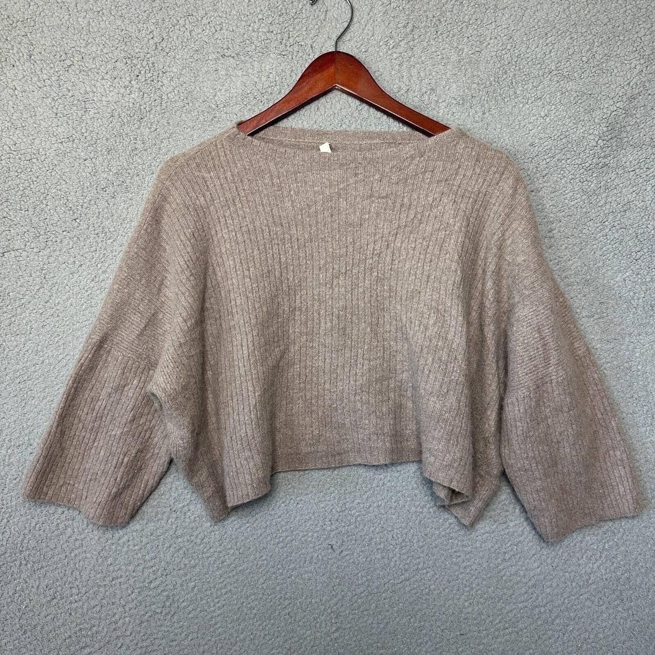 Naked Cashmere Sweater Women Large Brown Cropped Depop