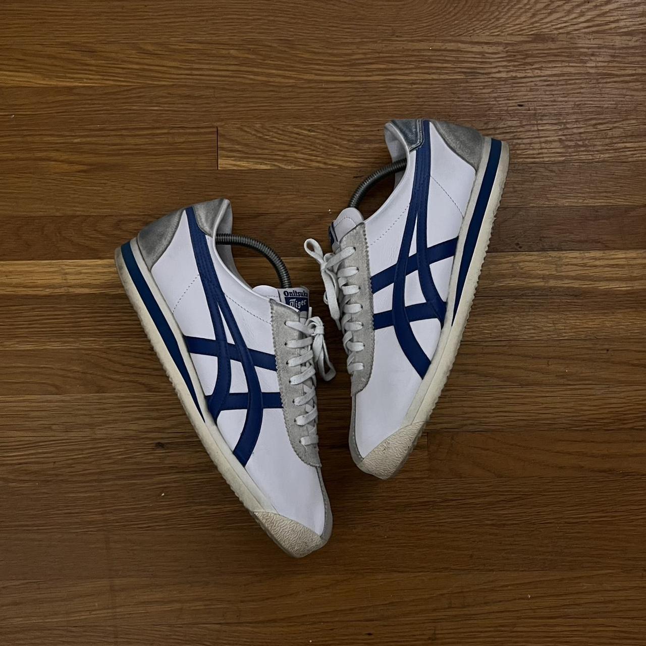 ONITSUKA TIGER Navy Blue Sneakers size 9 1/2 no... - Depop