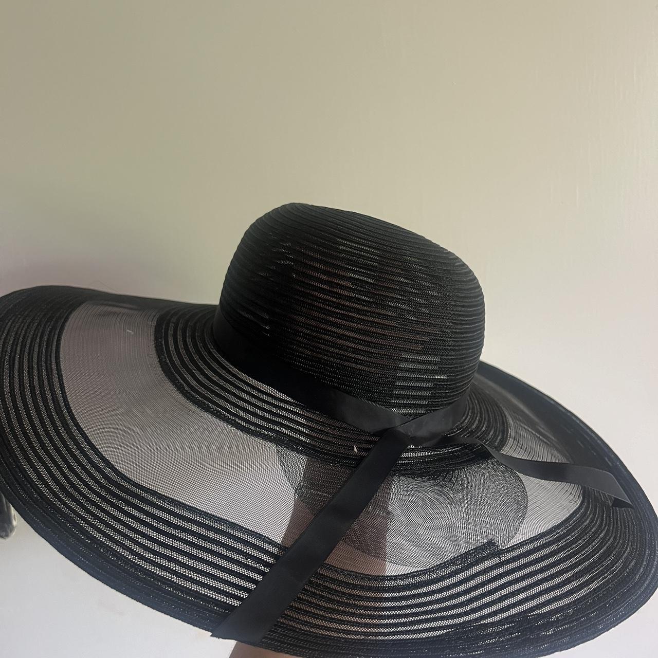 Wide brim beach straw sun hat for women sun - Depop