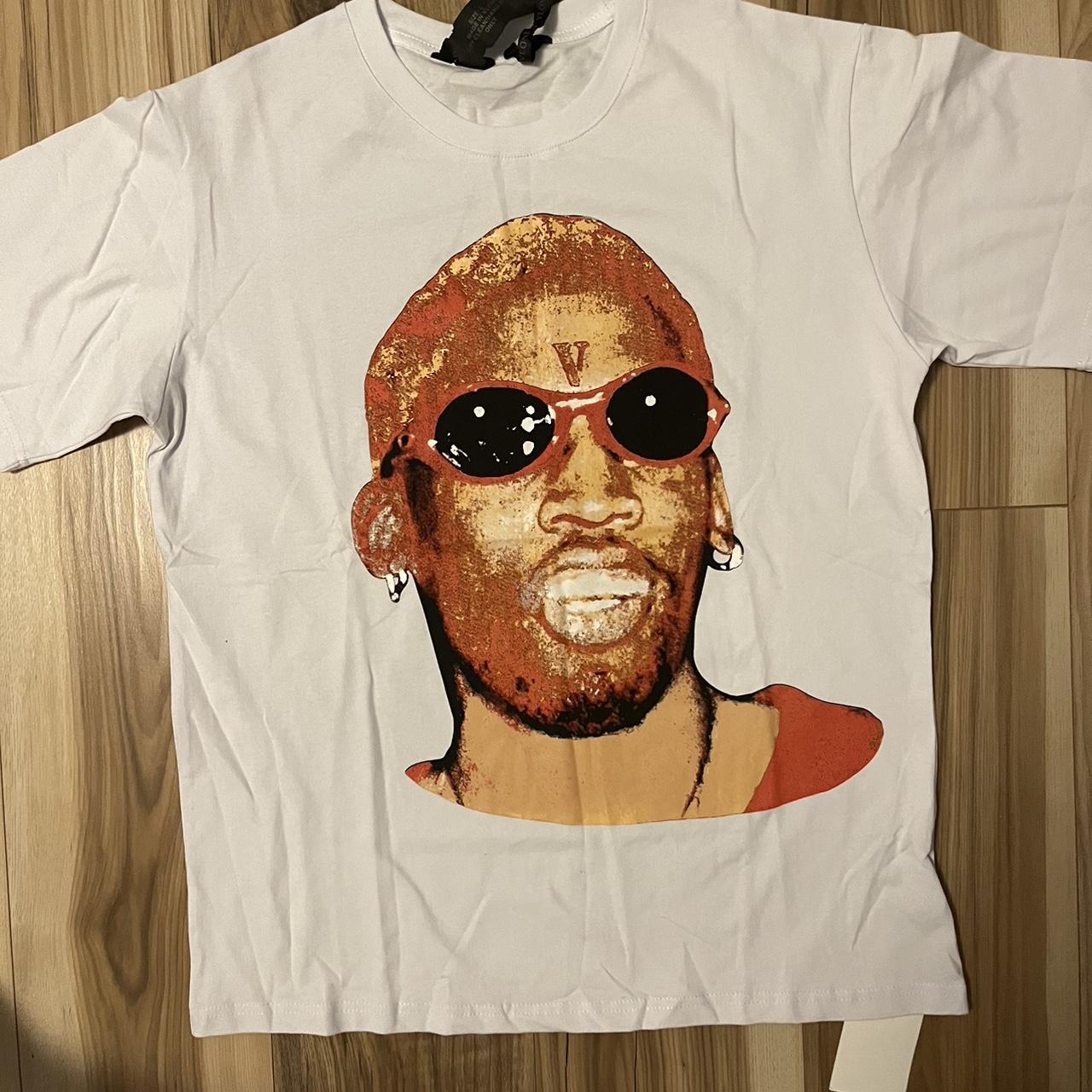 Size large Dennis Rodman v line tee 50$ pretty... - Depop