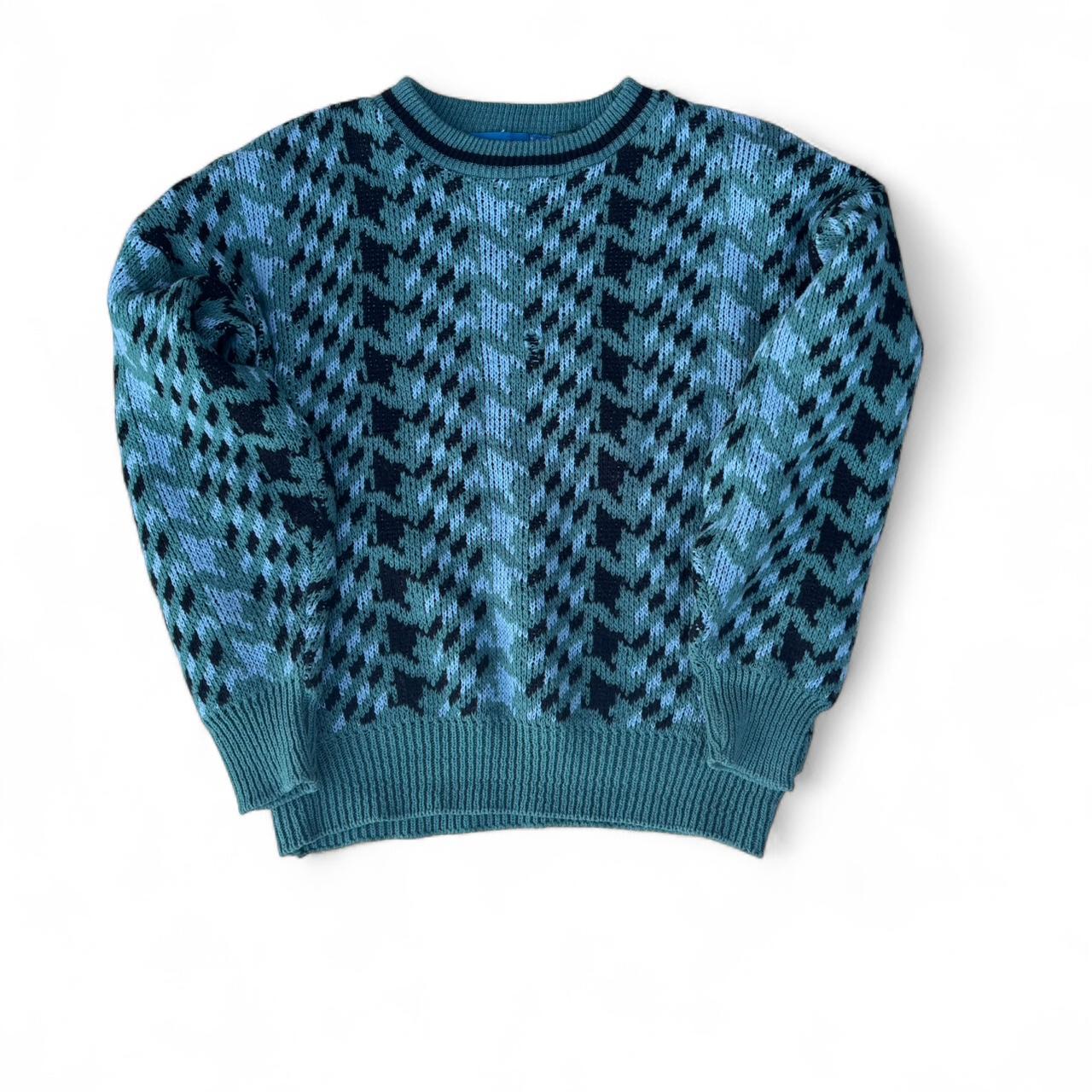 Coogi Men's Sweater - Blue/Multi - L – Blue and g… - image 1