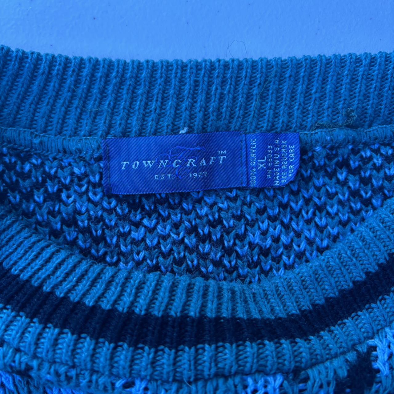 Coogi Men's Sweater - Blue/Multi - L – Blue and g… - image 2