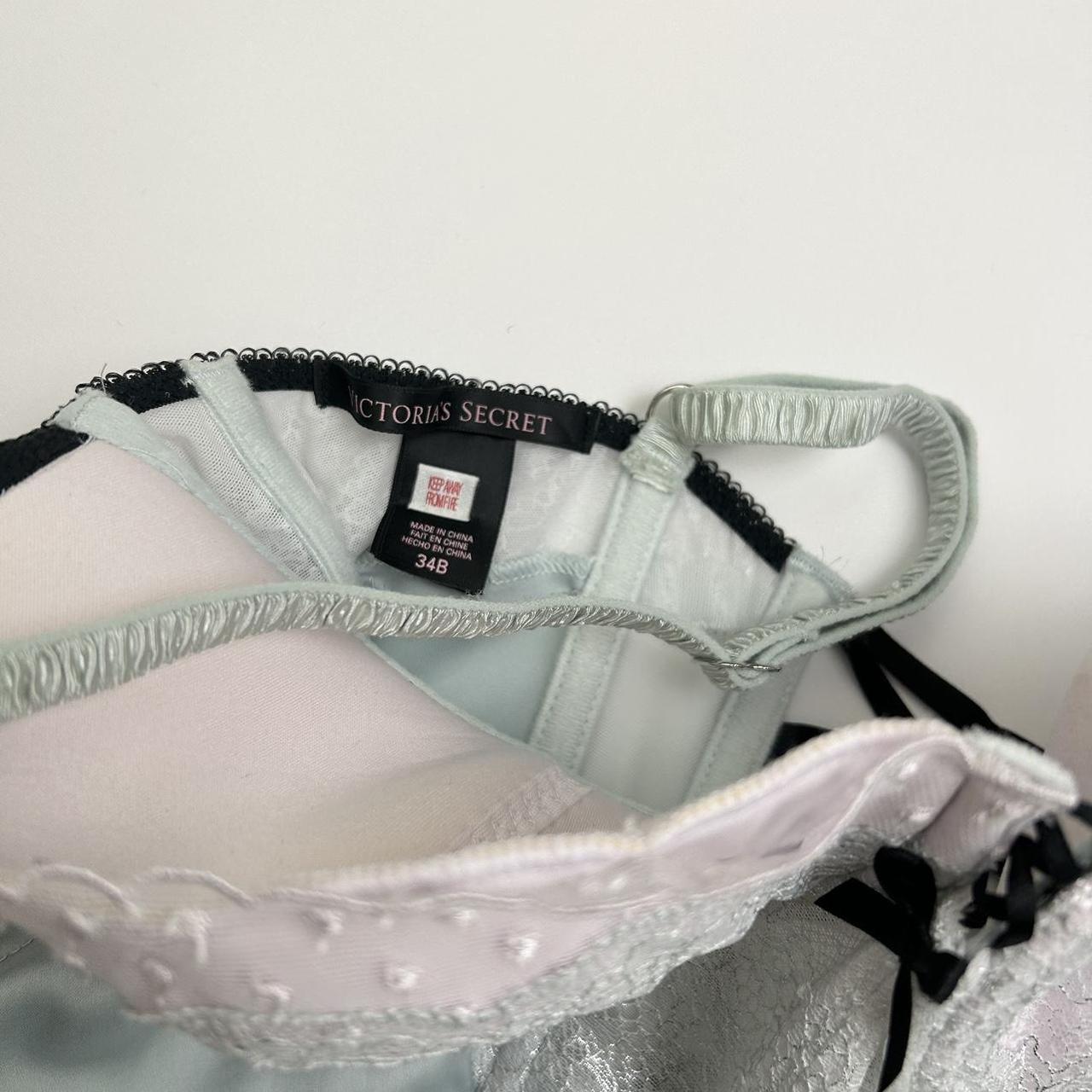 Victoria's Secret Women's Green and Blue Corset Depop