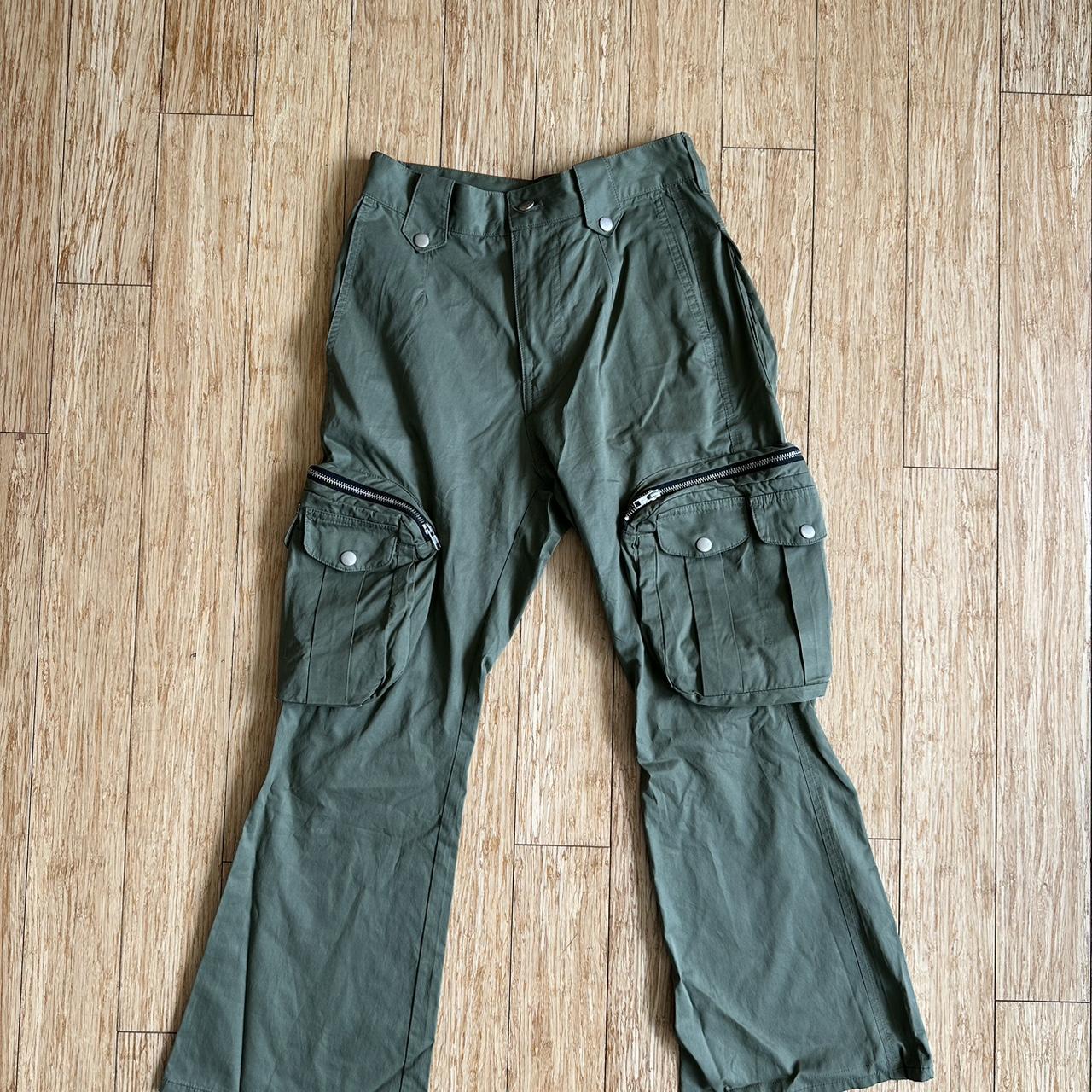 FFFPOSTALSERVICE Flare Cargo V2 Green / khaki /... - Depop