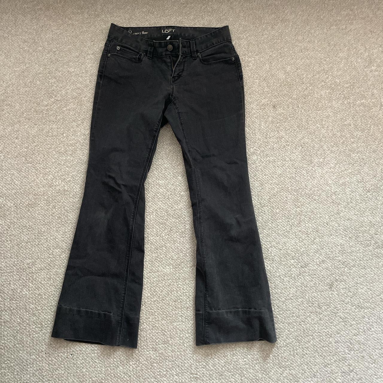 Black bootcut flare jeans, size curvy, Vintage