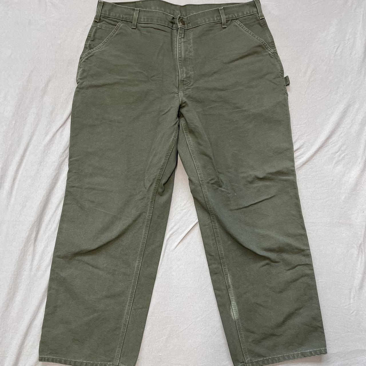 Carhartt Men's Green Trousers | Depop