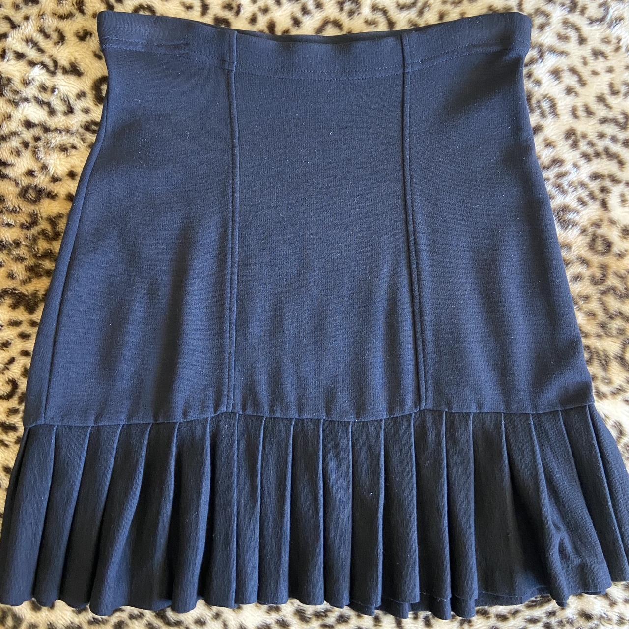 Vintage Morgan De Toi Black Cotton Mini Skirt Size 10 - Depop