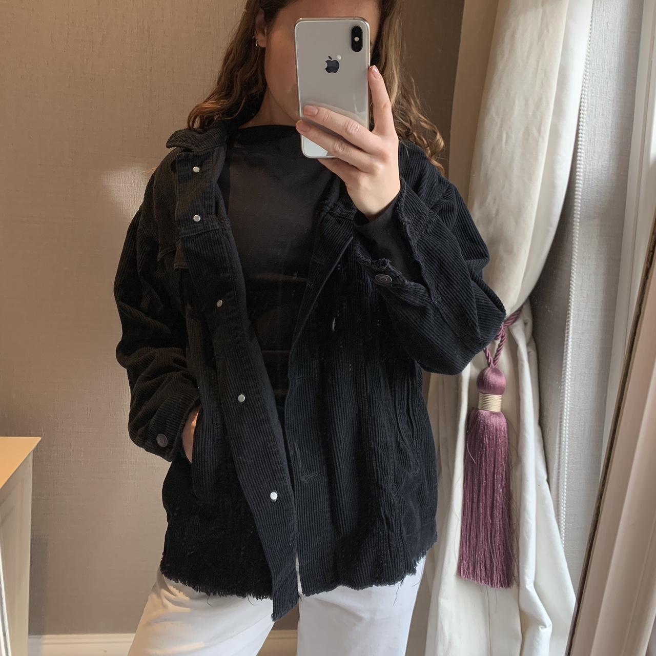 Zara black cord outlet jacket