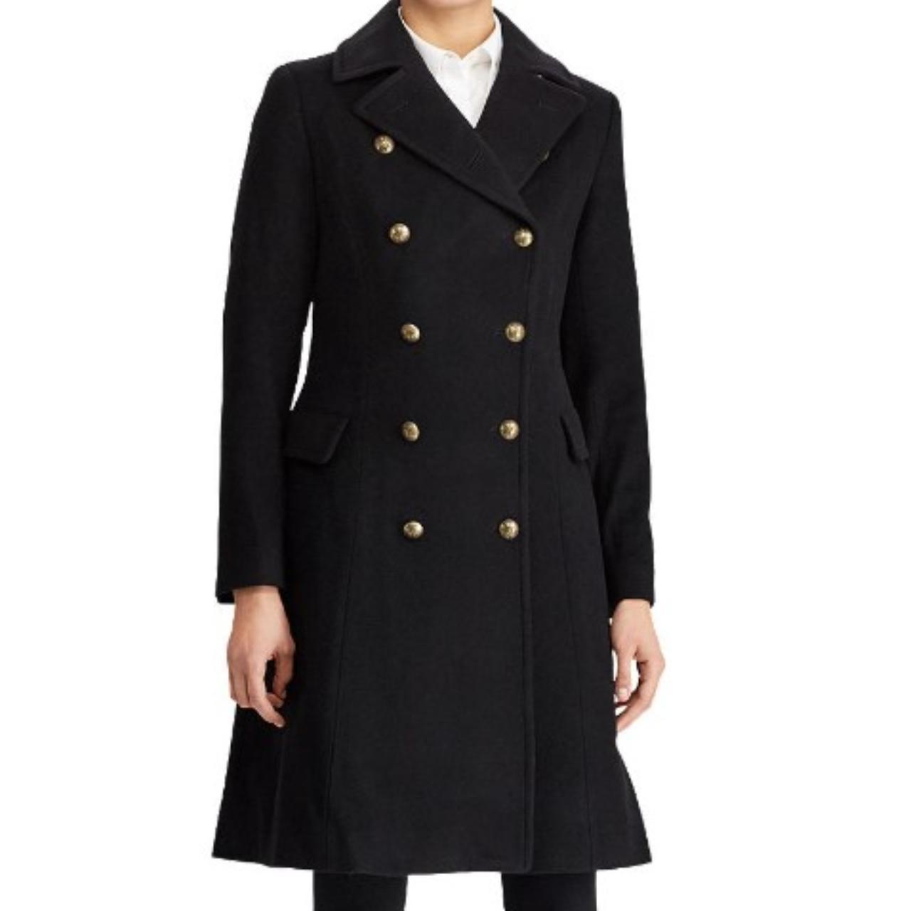 Ralph Lauren Women's Navy Coat Depop
