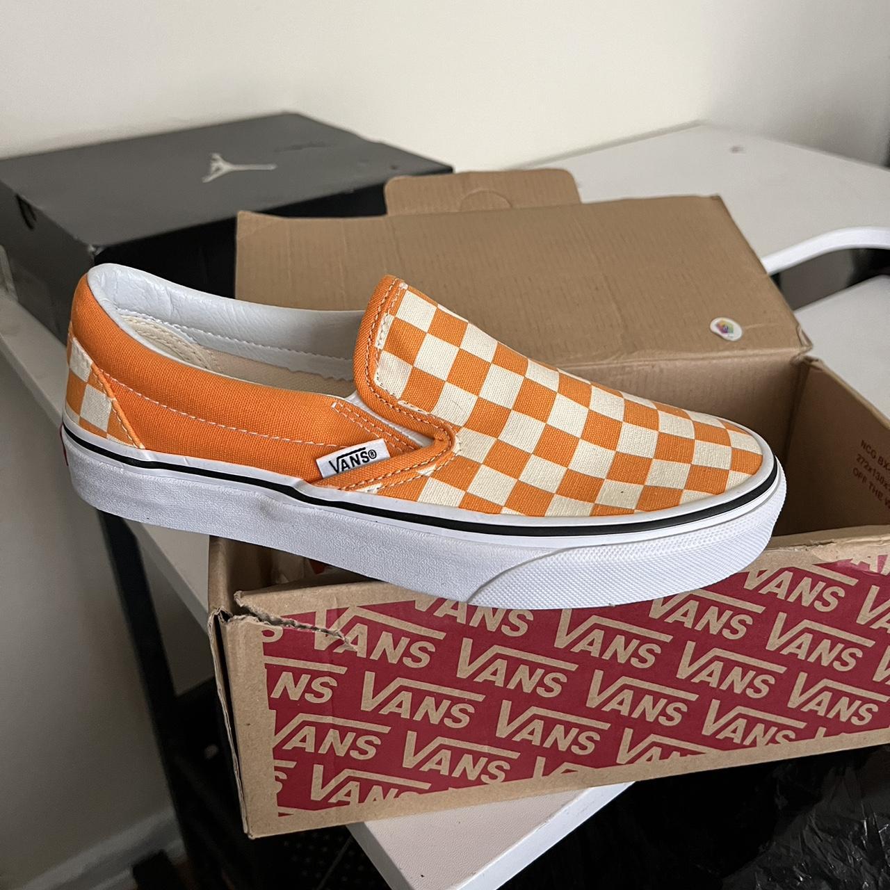 Vans Women's Orange Trainers | Depop