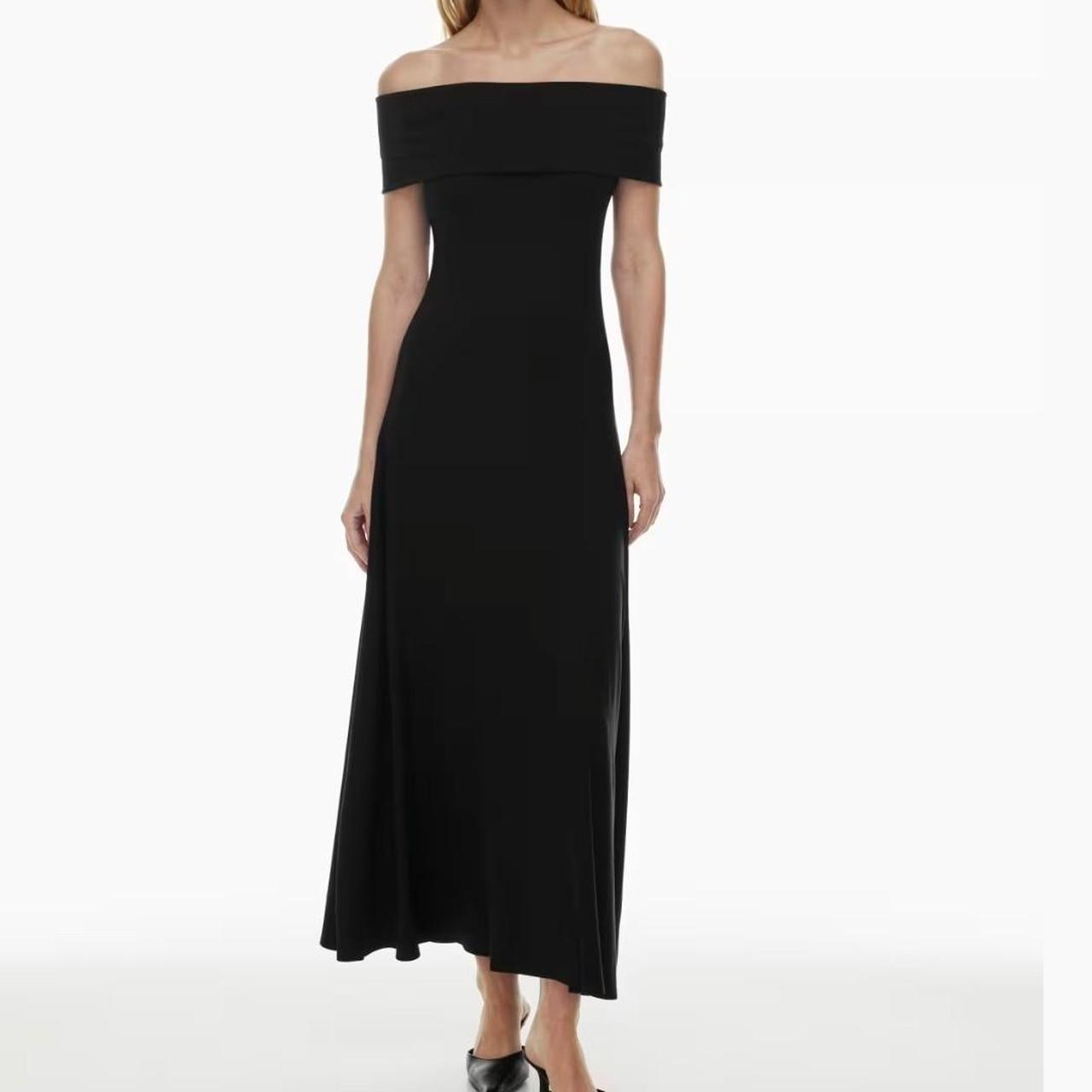Aritzia Babaton Statuette Black Maxi Dress Size | Depop
