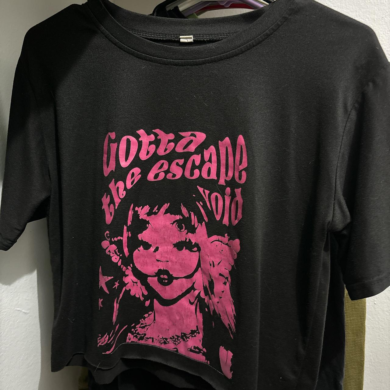 Black cut cropped Melanie Martinez t shirt... - Depop