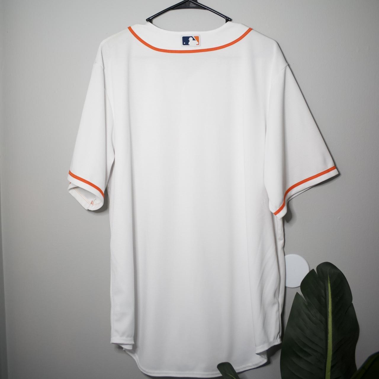 Houston Astros Mitchell & Ness V-Neck Jersey Rare - Depop