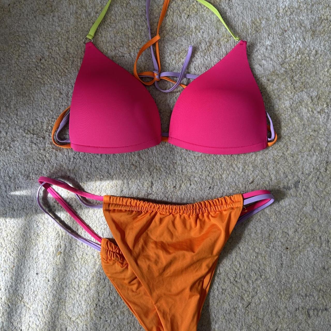 Calzedonia Women's Orange and Pink Bikinis-and-tankini-sets