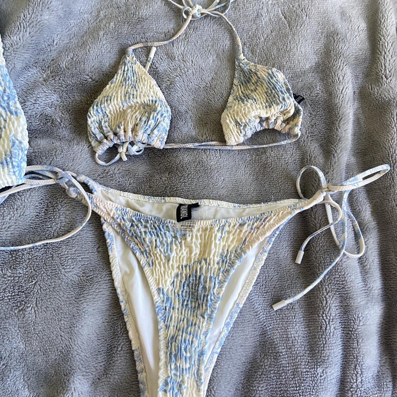 Triangle Bikini Set In Vinca Indigo Rrp Size Depop