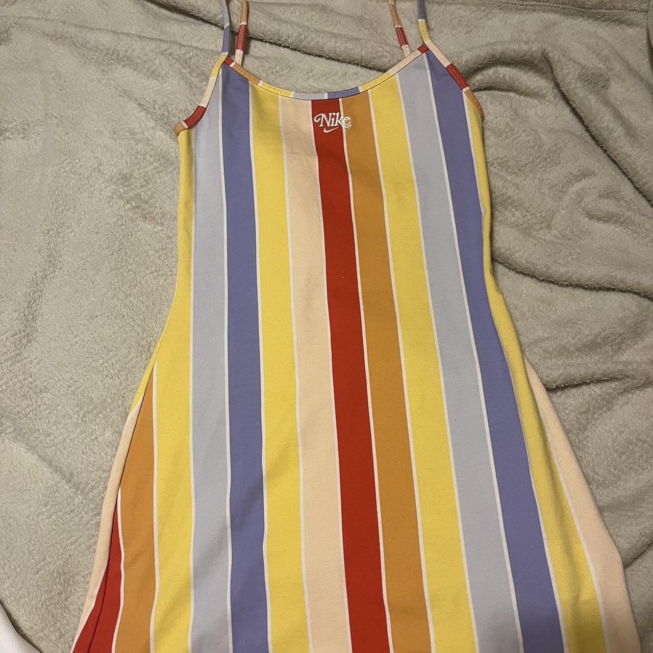 colorful nike dress worn once Depop