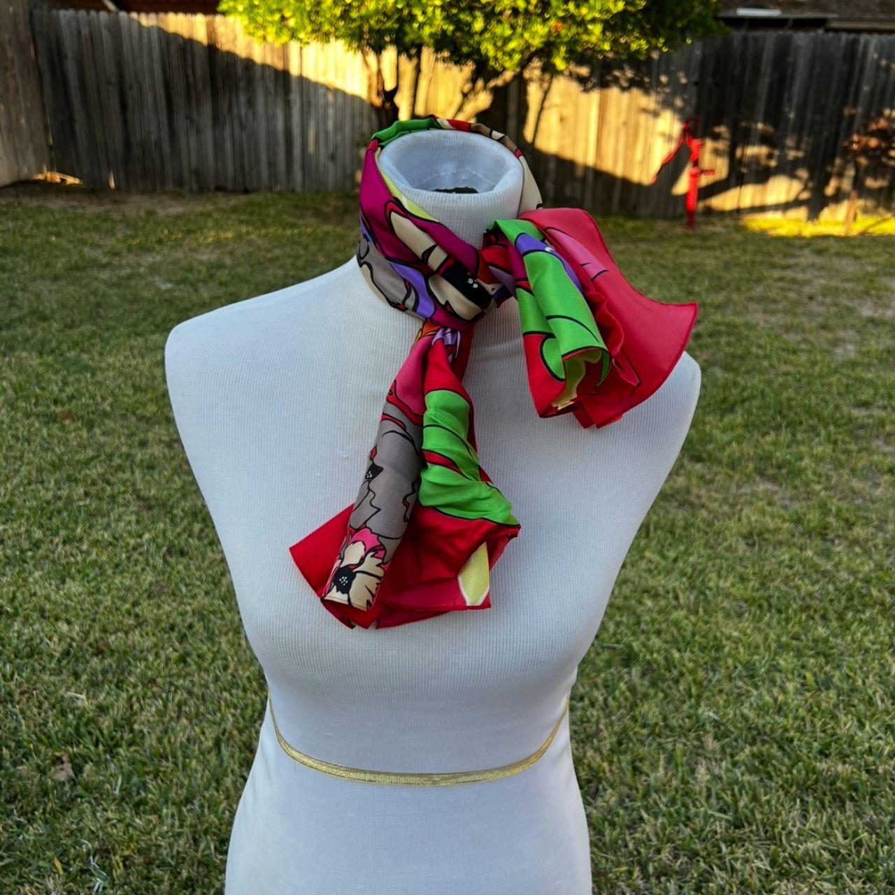 Echo Women's Scarf - Multi/Red – Echo Signature C… - image 1