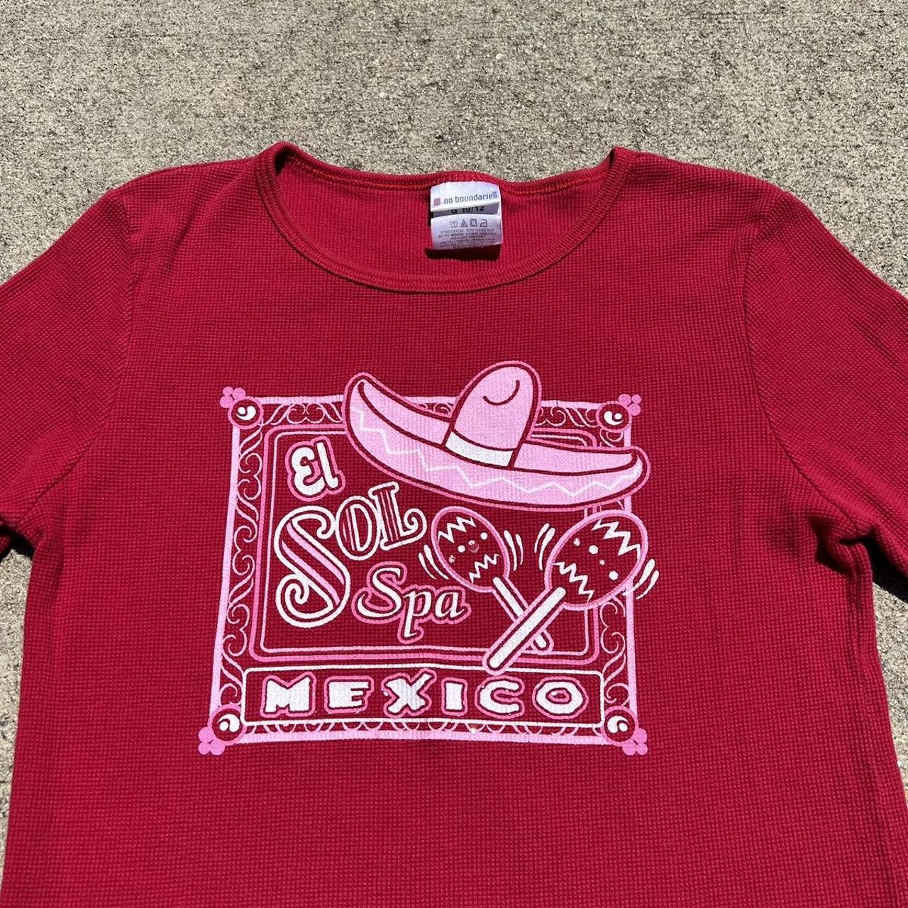 No Boundaries Mexico long sleeve baby tee 🤍 Size... Depop