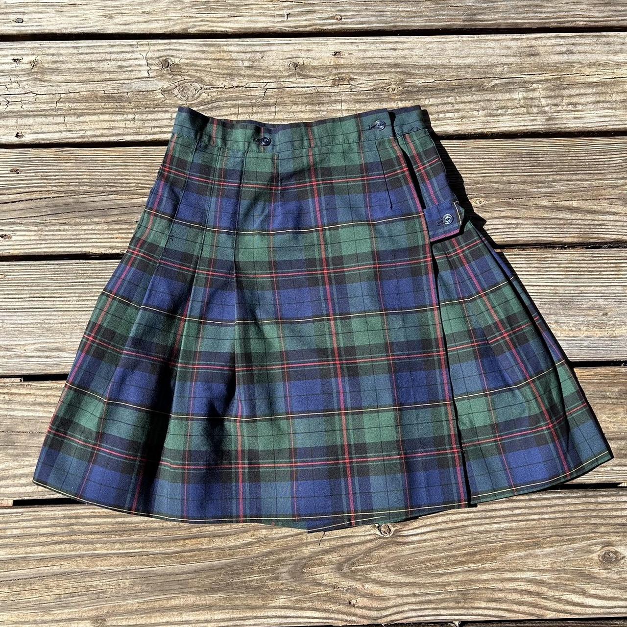80s Pleated schoolgirl skirt 🤍 great condition Size... - Depop