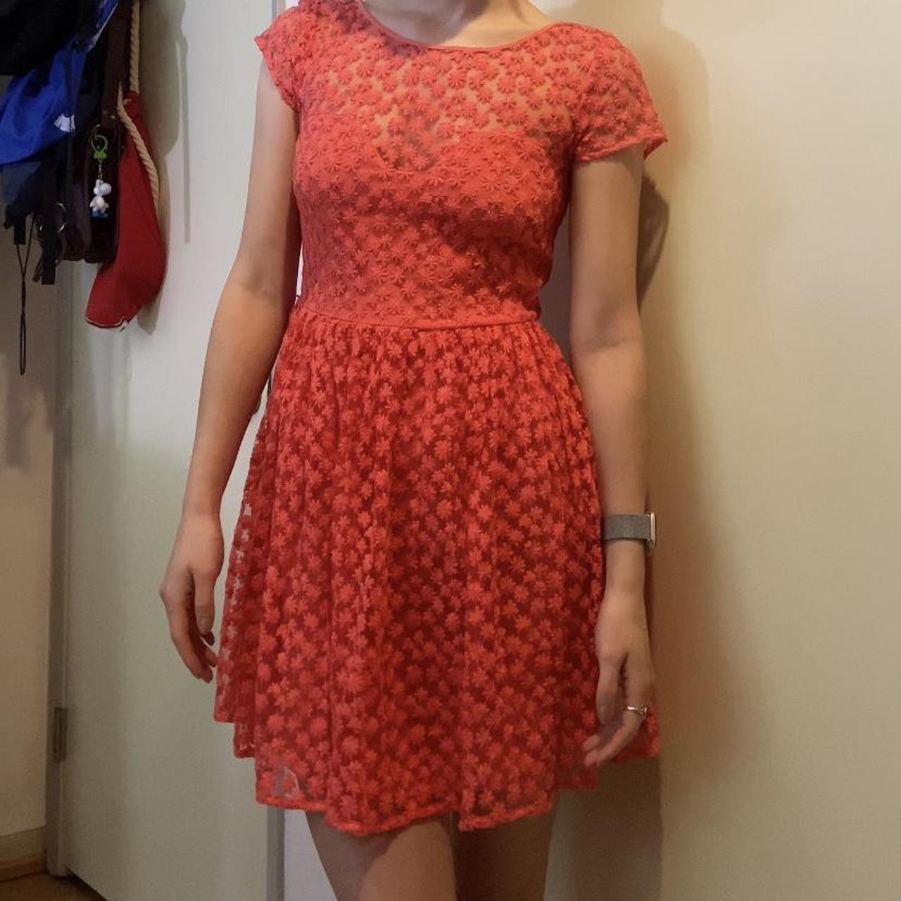 small red dress by Artelier. i’m 5’6 and 112 lbs. i... Depop