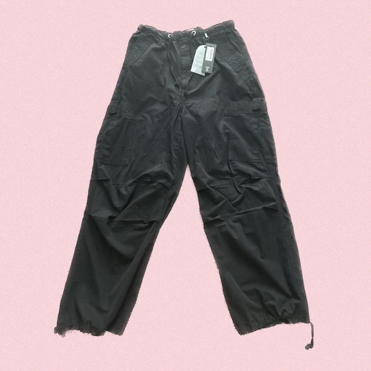 JADED LONDON BLACK PARACHUTE CARGO PANTS brand new... Depop