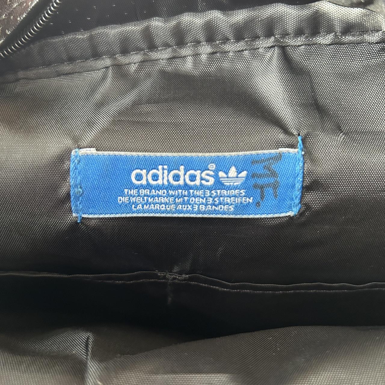 vintage leather adidas shoulder bag! perfect for a... - Depop