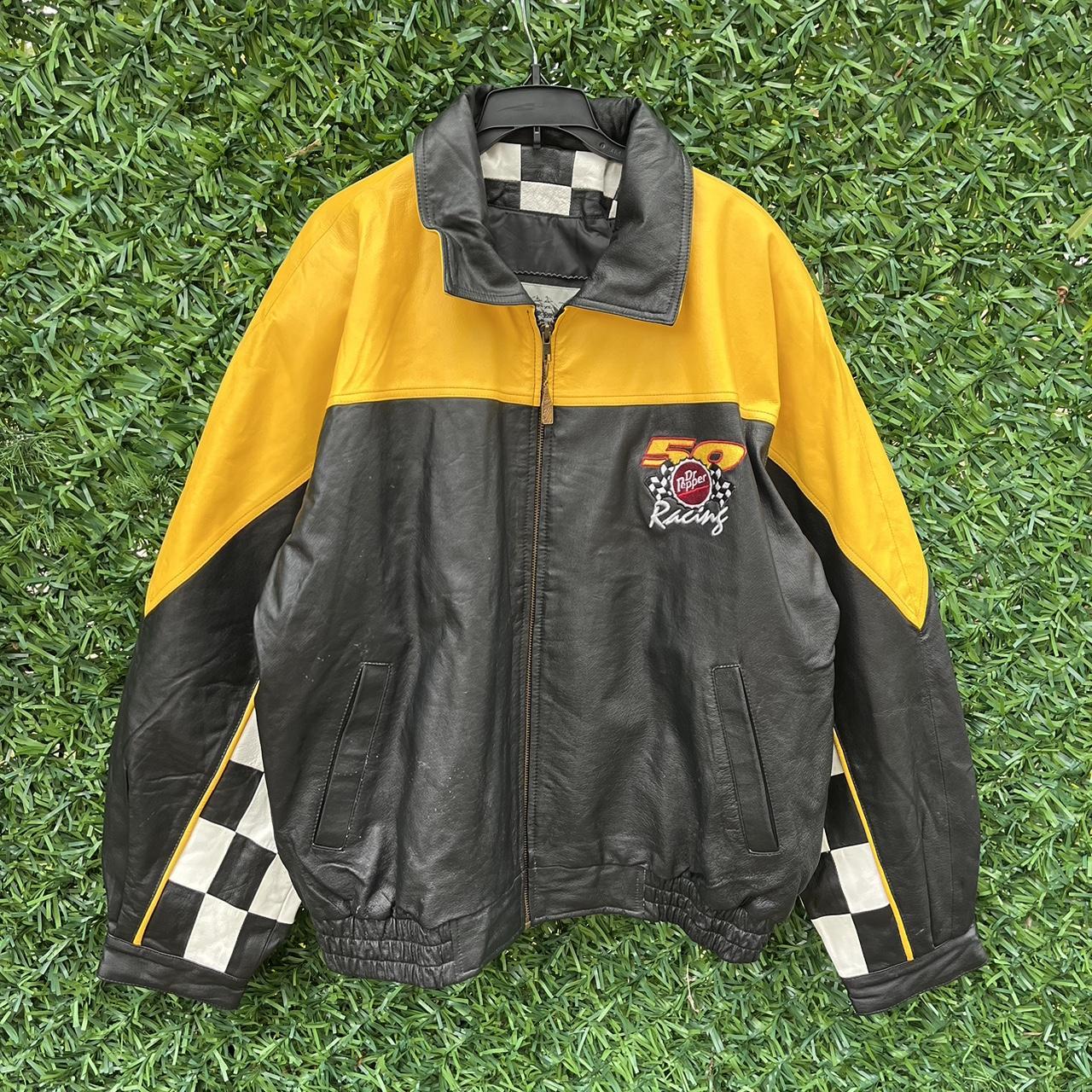 Dr Pepper Racing Leather Jacket All... - Depop