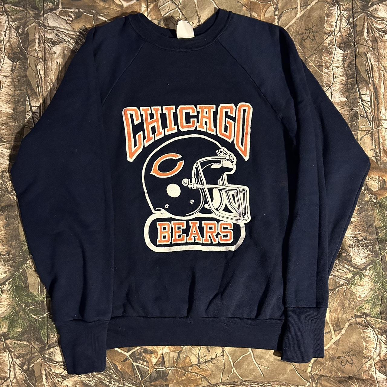 Chicago Bears Pullover Crewneck Sweatshirt Vintage Garan Large Made In USA  NFC