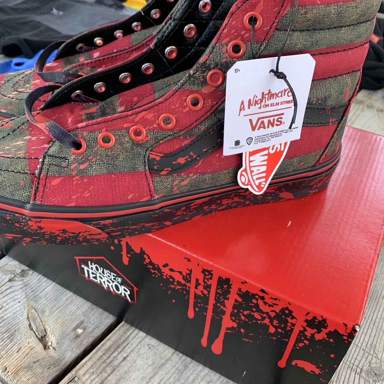 Size 10 VANS Sk8Hi House of Terror The Nightmare... Depop