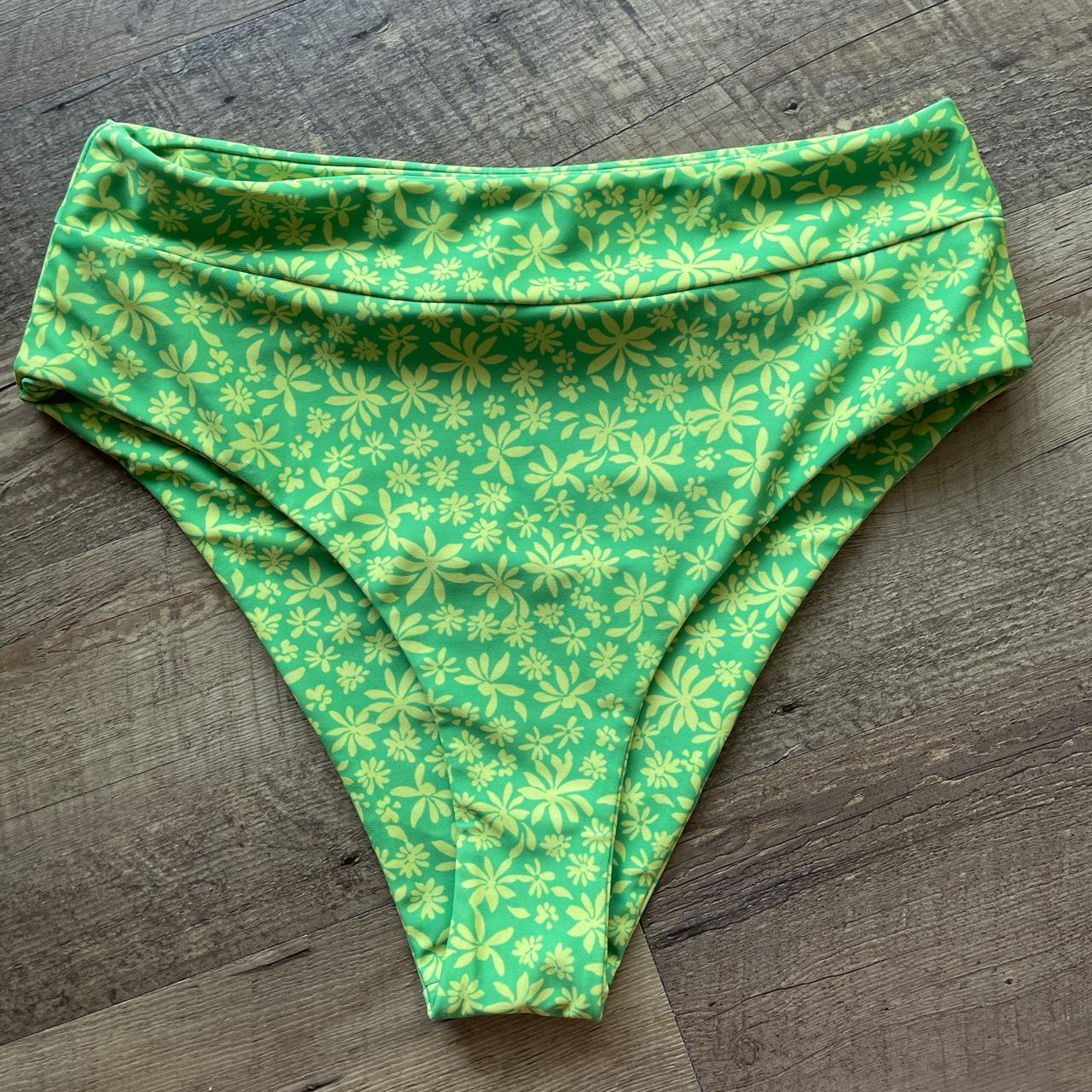 Kulani Kinis Women's Green and Yellow Bikinis-and-tankini-sets (2)
