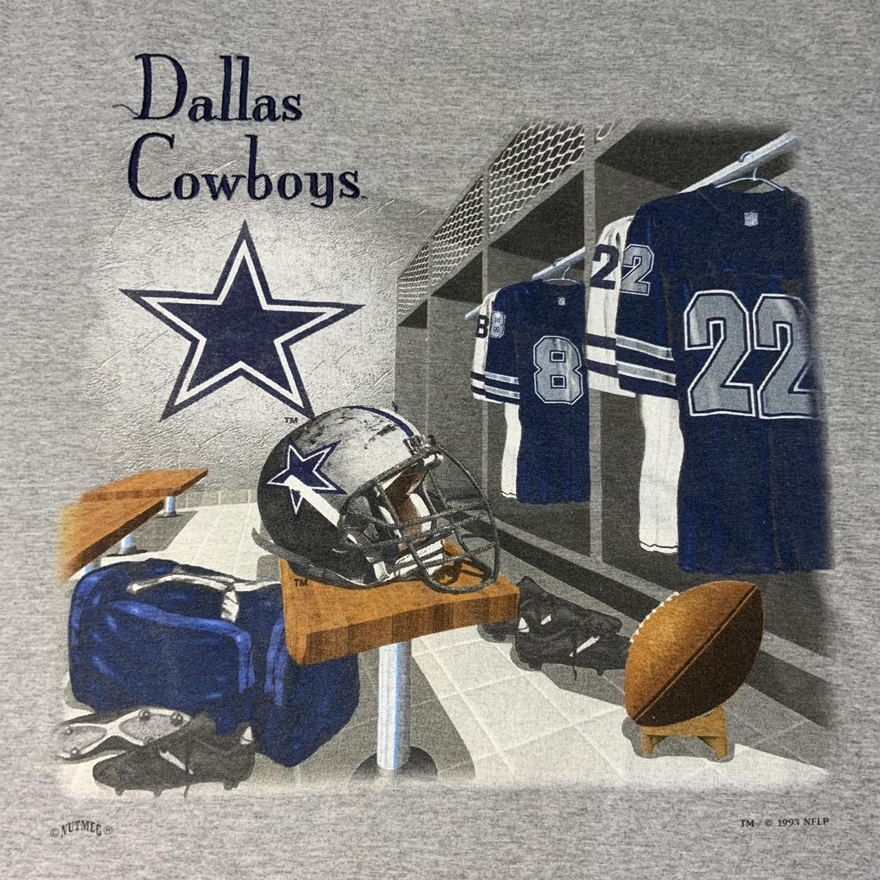 Vintage 90s Dallas Cowboys NutMeg Shirt Size: Large - Depop