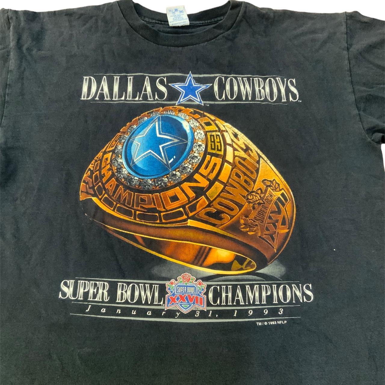 Dallas Cowboys World Champions T-Shirt Super Bowl - Depop