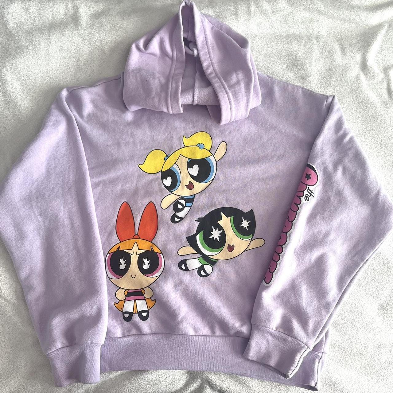 the powerpuff girls lavender hoodie Depop