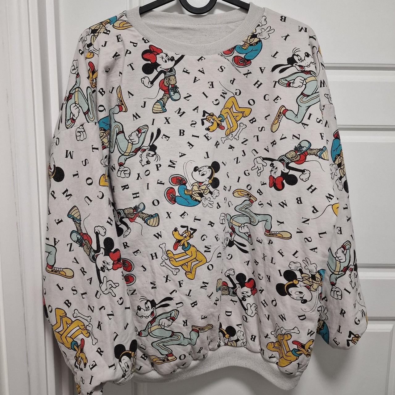80s reversible Walt Disney jumper featuring Mickey,... Depop