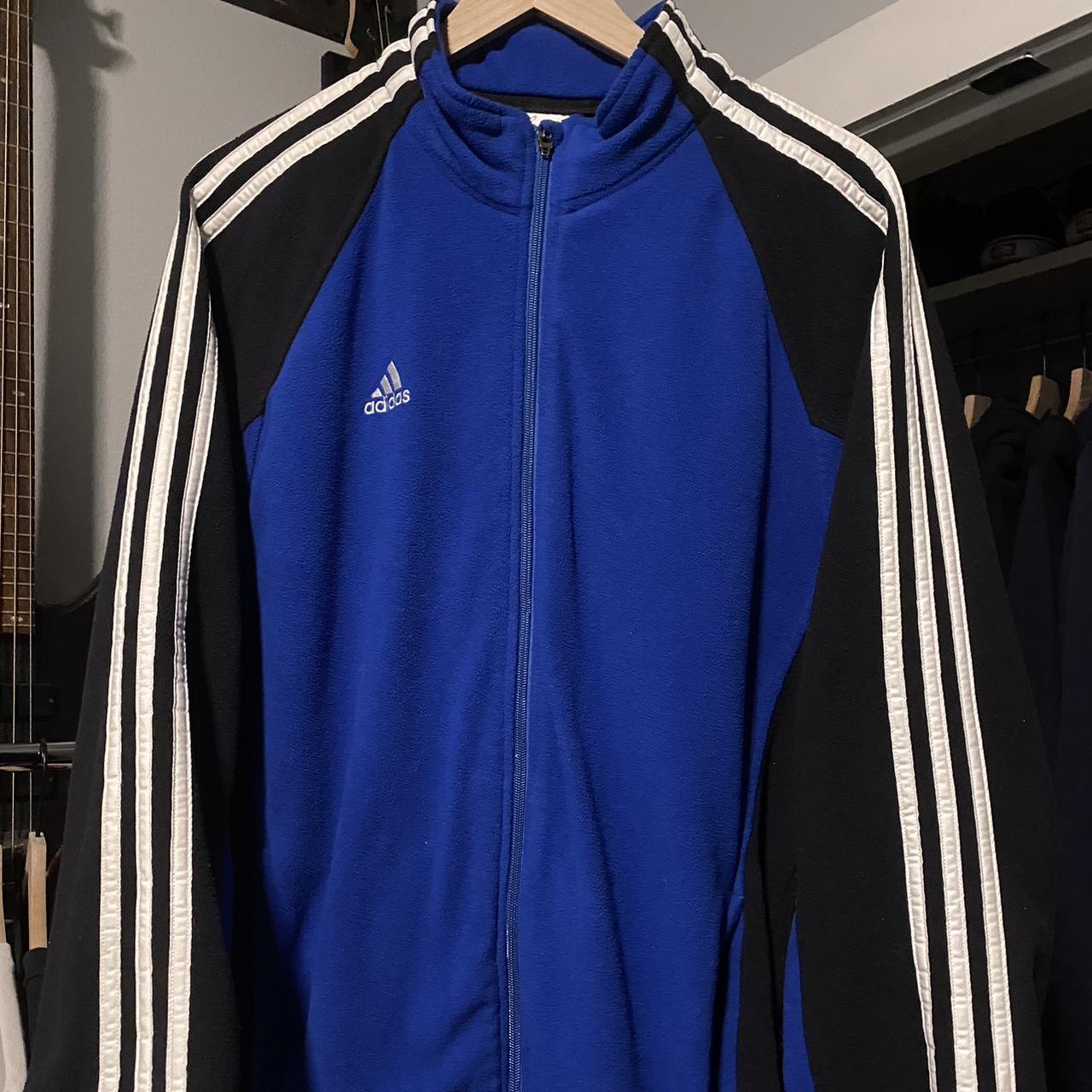 Vintage Adidas Soccer Zip Up Fleece No flaws crazy... - Depop