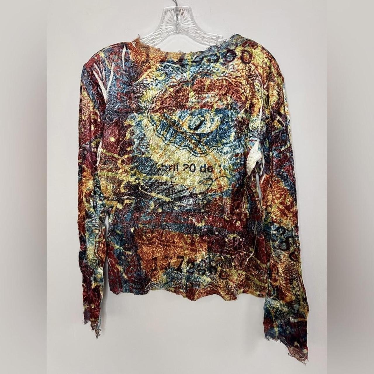 Cache Women's Blouse - Multi/Brown - M – Y2K CACH… - image 8