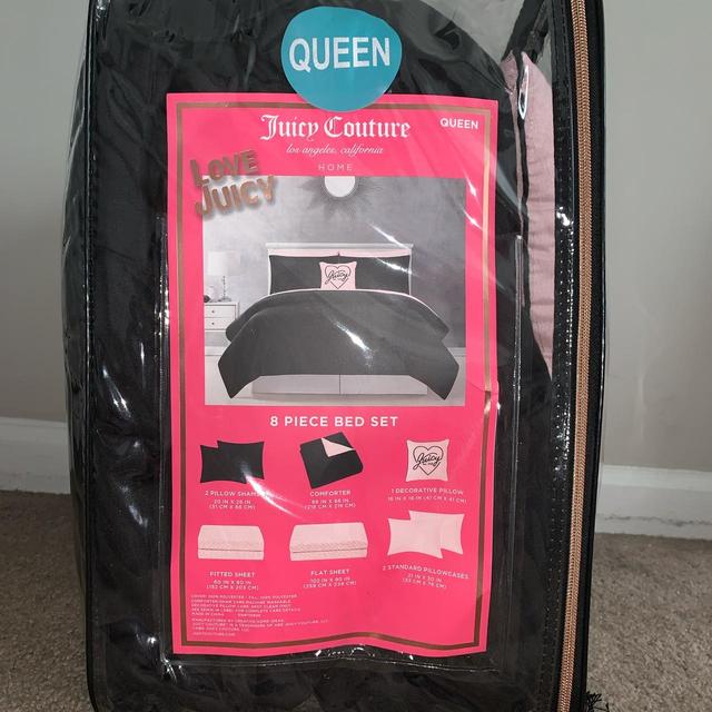 Brand new Juicy Couture queen bedsheets 🙌🏽🙌🏽✨ haven't - Depop