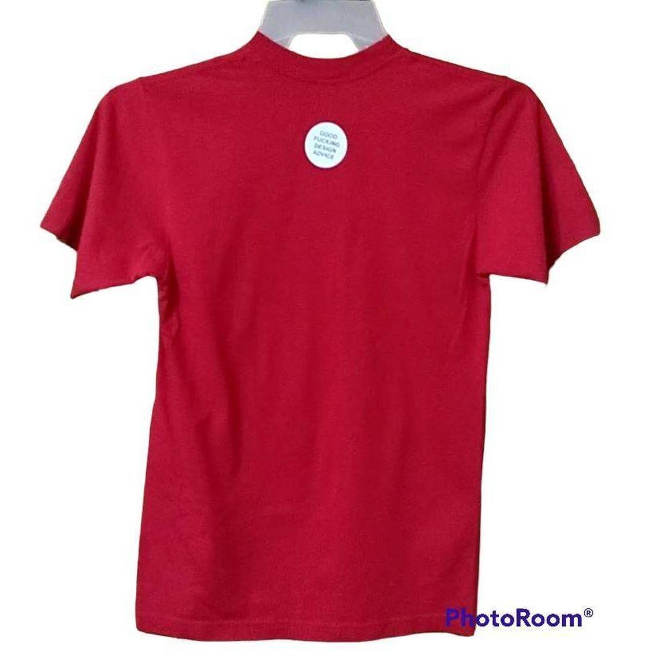 American Apparel Men S Red T Shirt Depop