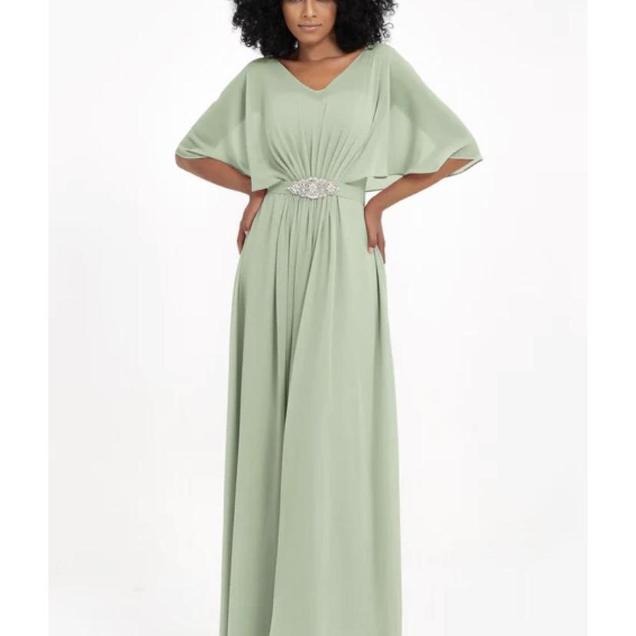 Unworn dusty sage bridesmaid dress. Measurements... Depop