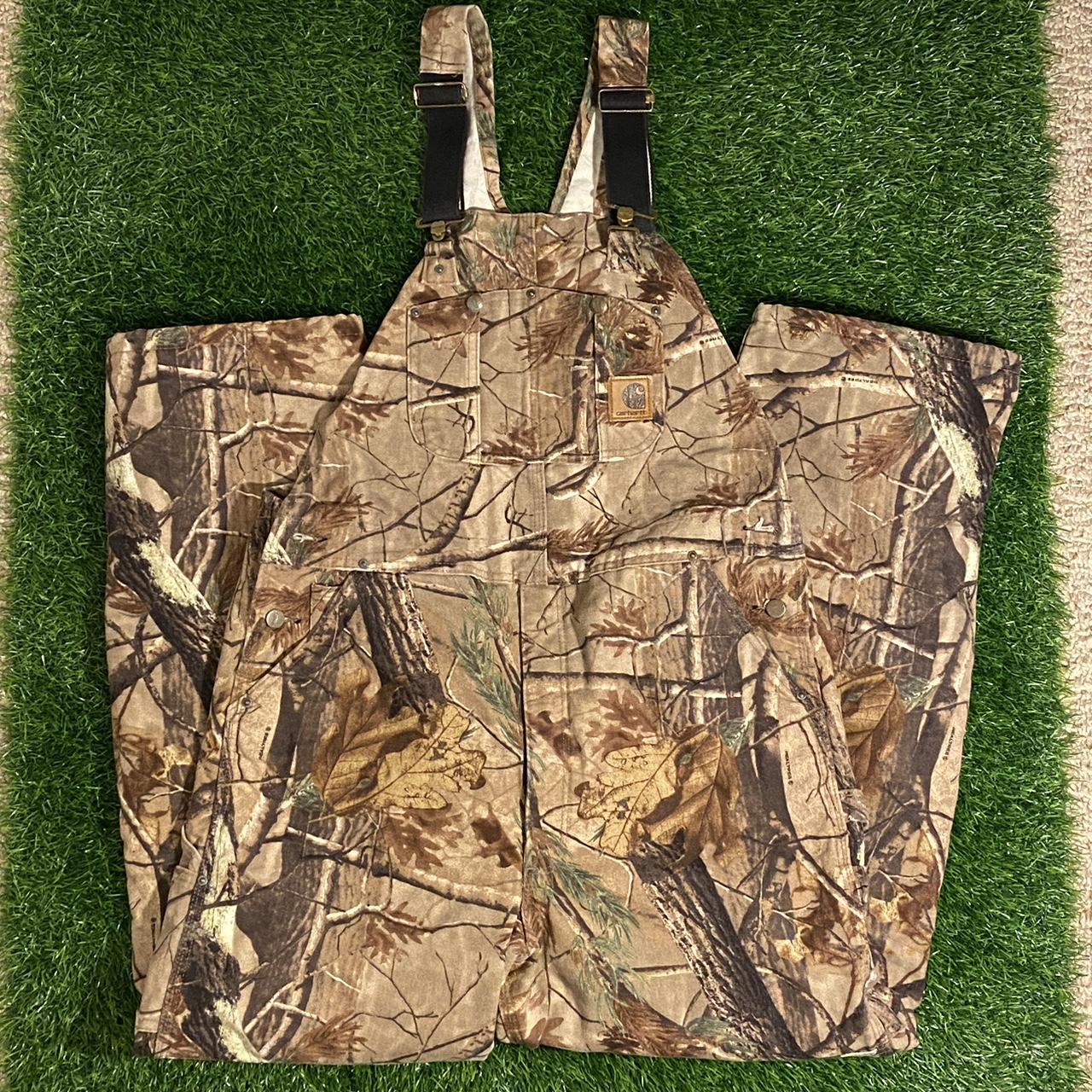 Camo Carhartt Overalls! Size 40x34 No... Depop