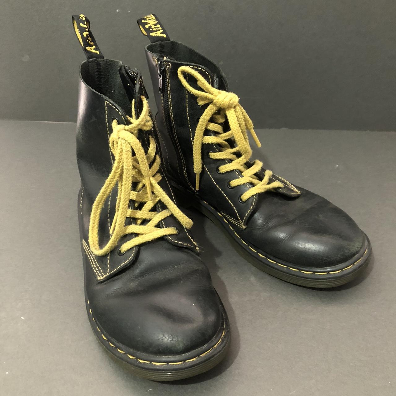 Dr Martens 1490 Pascal Black Soft Leather Ankle Depop