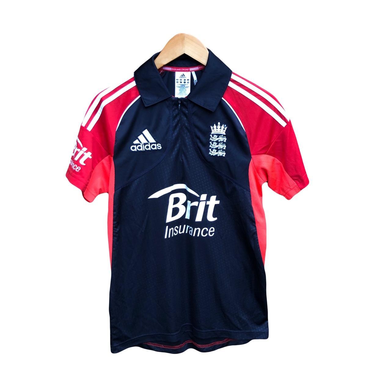 Adidas England Cricket Polo Shirt Jersey Embroidered... Depop